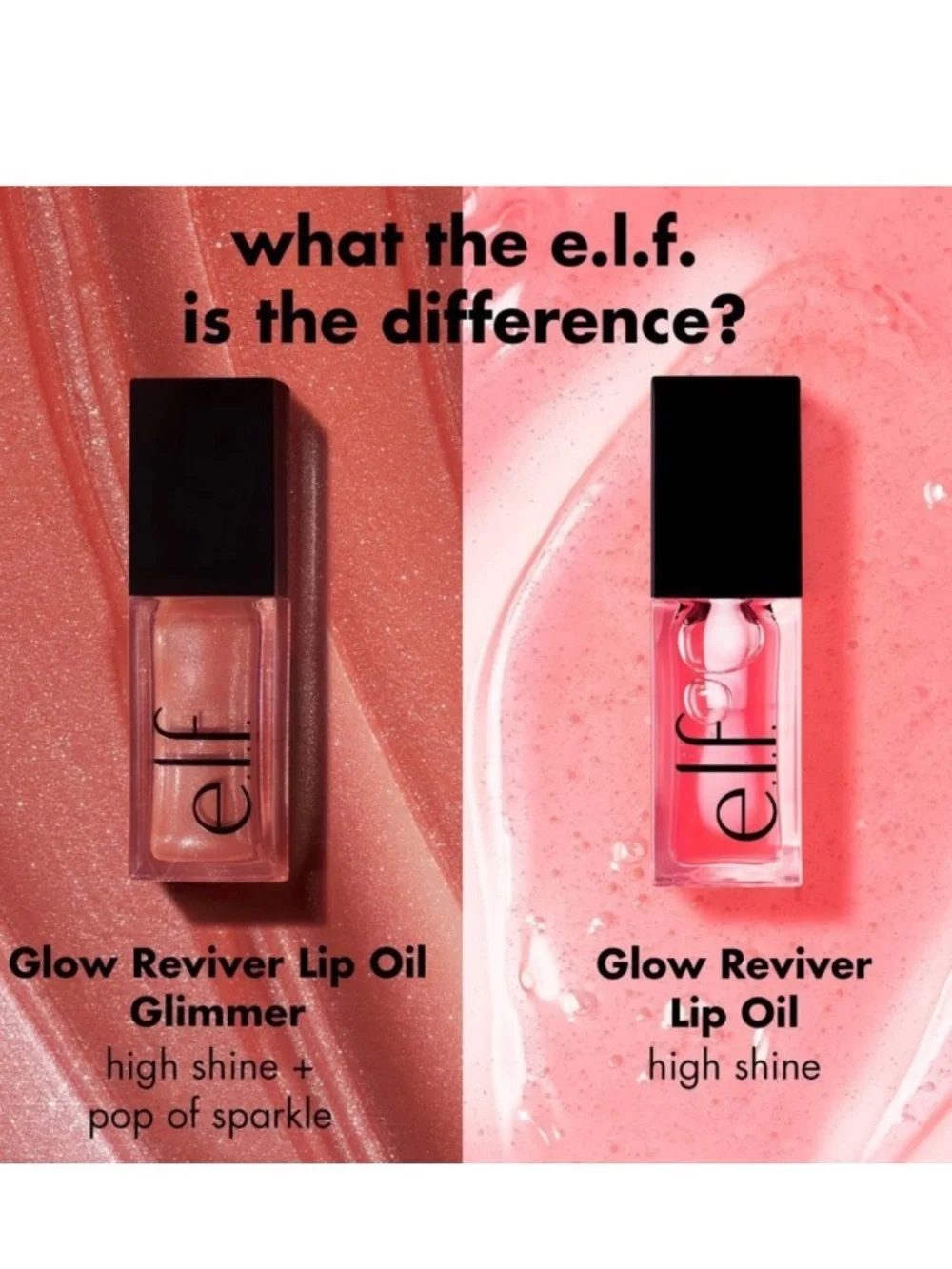 e.l.f. Glow Reviver Lip Oil Glimmer - Super-neutral
